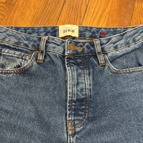 Sezane Blue Straight Leg Jeans - Picture 3 of 8